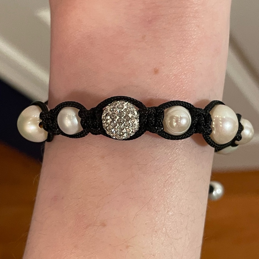 Black Pearl Beaded Bracelet